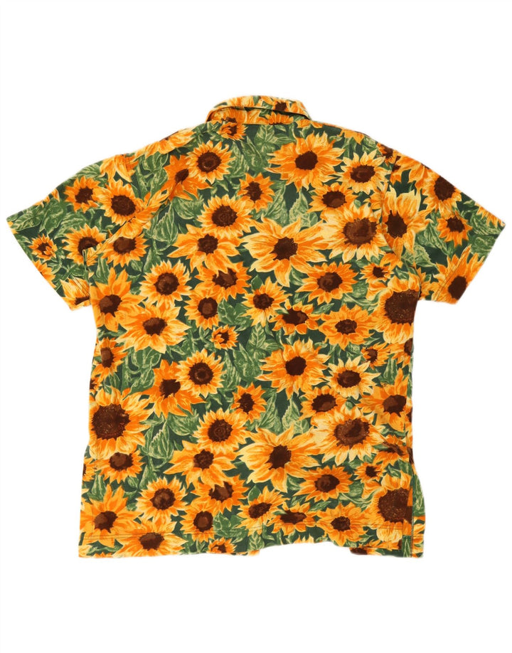 Cămașă Vintage Femei cu mânecă scurtă EU 38 Medium Multicolor Floral