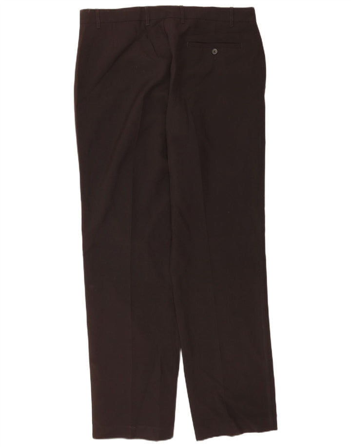 Pantaloni chino drepți croiți pentru bărbați Marks & Spencer W36 L33 negri