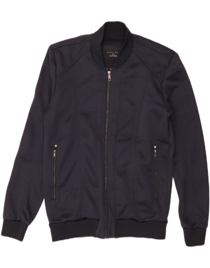 Bomber pentru bărbați Zara UK 42 XL Bleumarin
