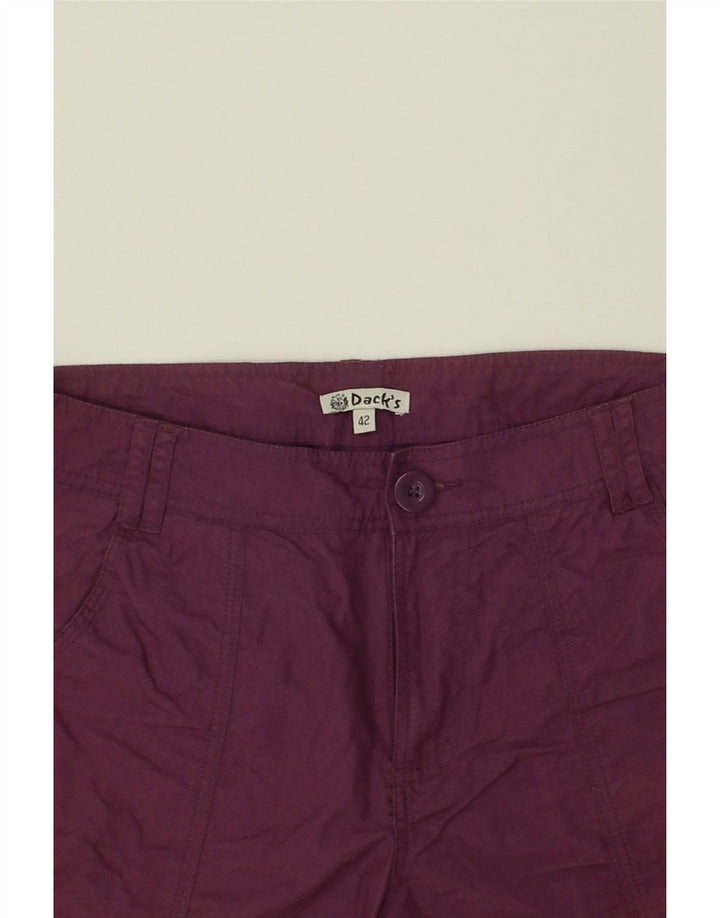 DACK'S Womens Cargo Shorts IT 42 Medium W28 Burgundy Vintage Dack's and Second-Hand Dack's from Messina Hembry 