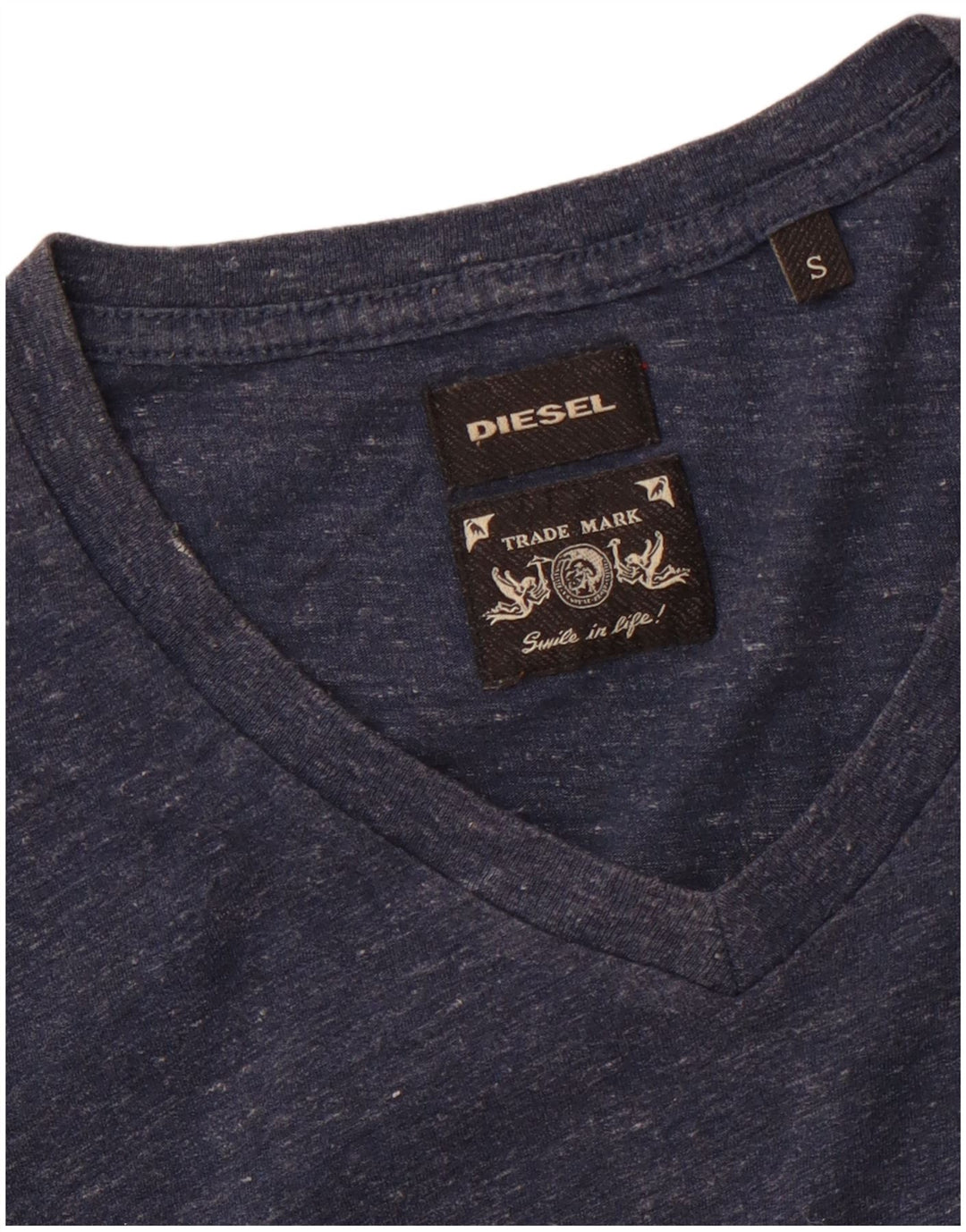 DIESEL Tricou pentru bărbați Top mic albastru bleumarin pete