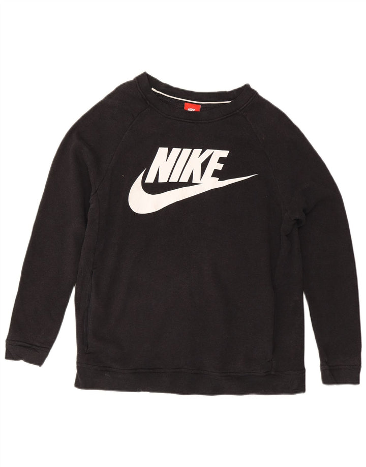 Hanorac grafic Nike pentru femei UK 14 Medium Negru
