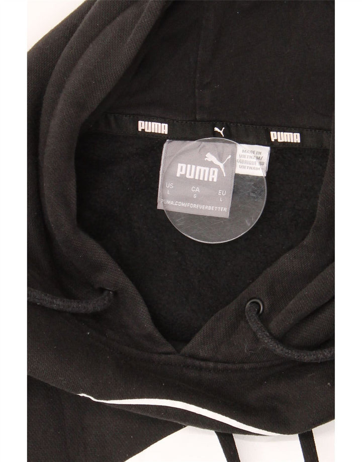 Pulover cu glugă grafic PUMA pentru bărbați, mare, negru