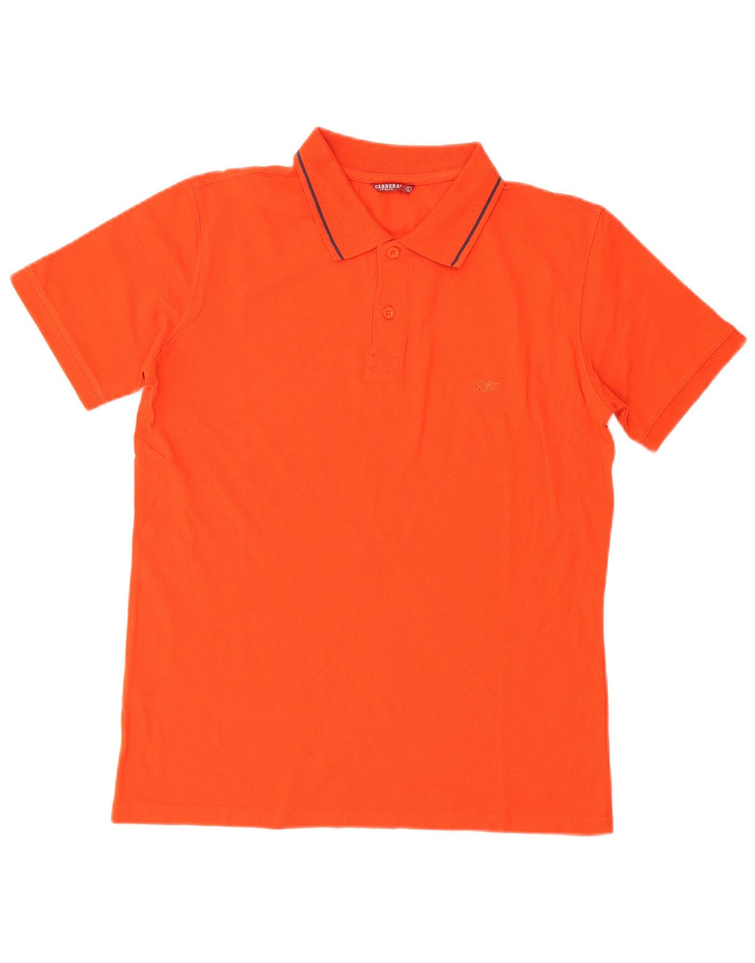 CARRERA Mens Polo Shirt Large Orange Cotton