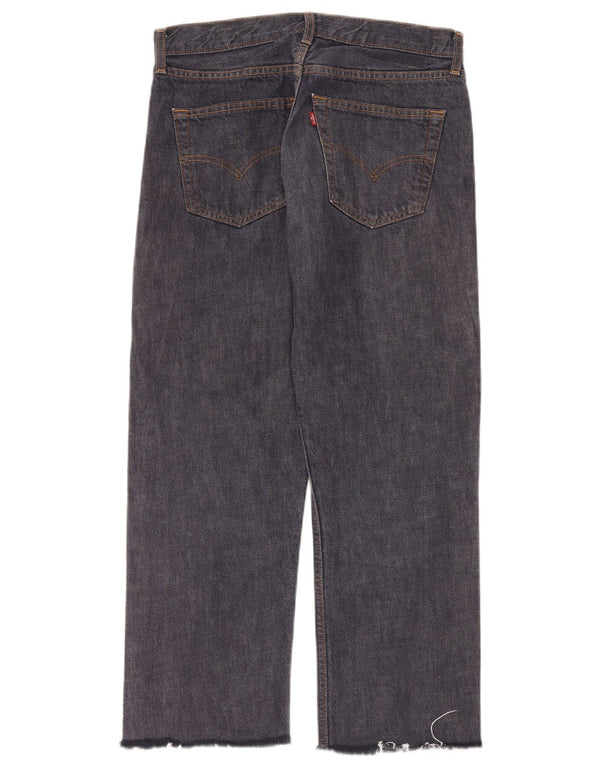 Blugi drepti tăiați pentru bărbați Levi's W31 L25 bumbac bleumarin