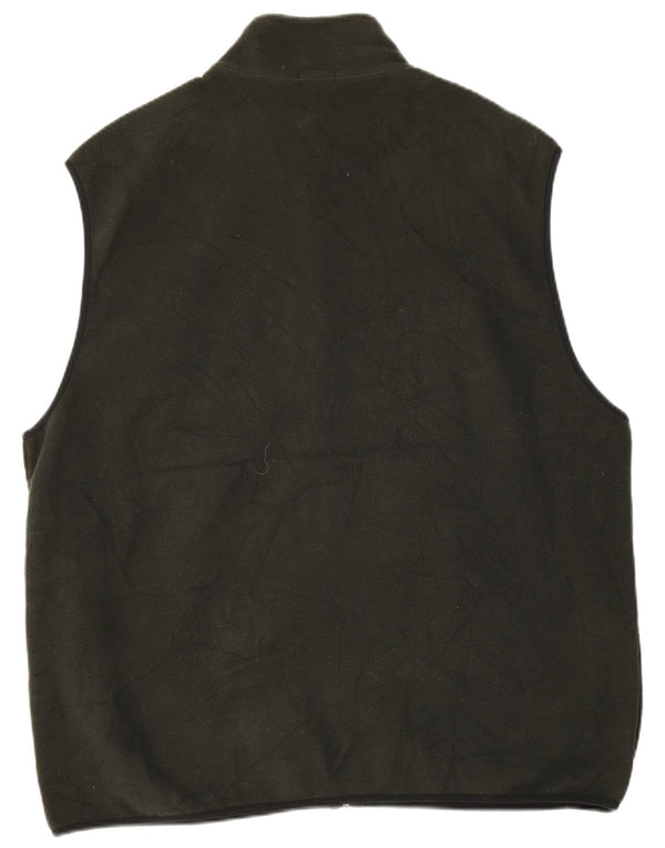 Gilet pentru bărbați din lână IZOD UK 44 2XL Kaki Poliester