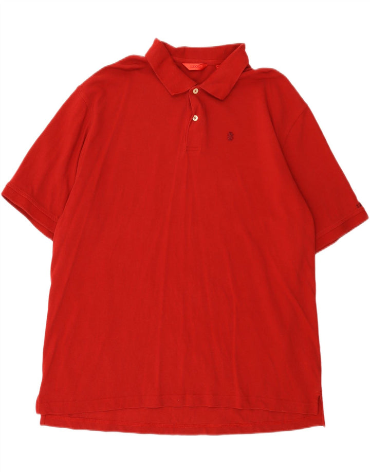 Tricou polo Izod pentru bărbați 2XL bumbac roșu