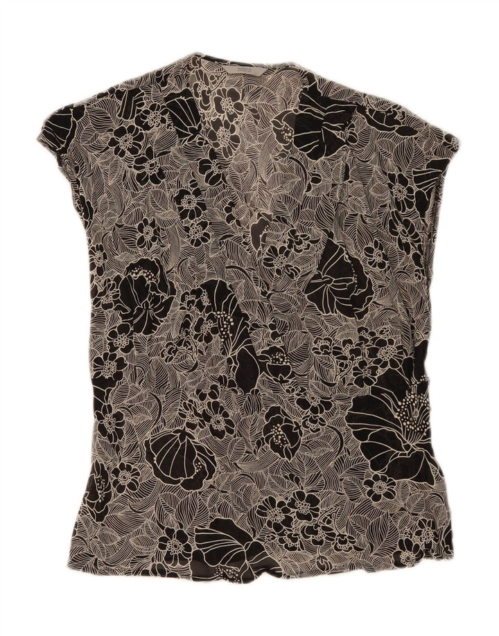 Bluză pentru femei Marks & Spencer UK 16 Large Black Floral