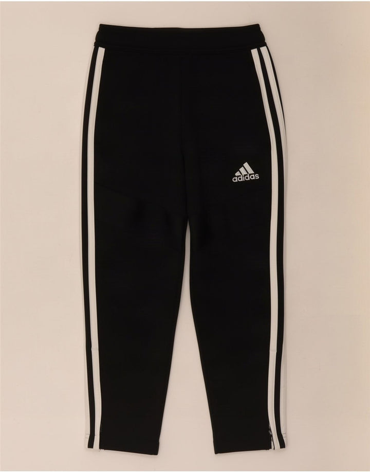Pantaloni de trening Adidas baieti 5-6 ani poliester negru