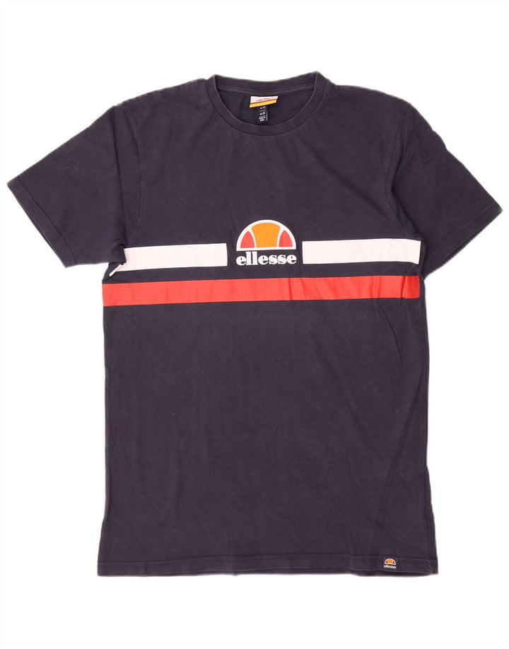 Tricou cu grafic pentru bărbați Ellesse Top mediu din bumbac bleumarin
