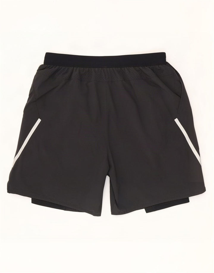 Pantaloni scurți sport Nike Dri Fit pentru bărbați, mari, gri, poliester color bloc
