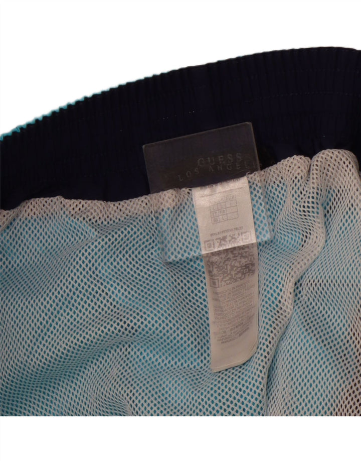 Pantaloni scurți de înot GUESS pentru bărbați, mari, albastru, din poliamidă