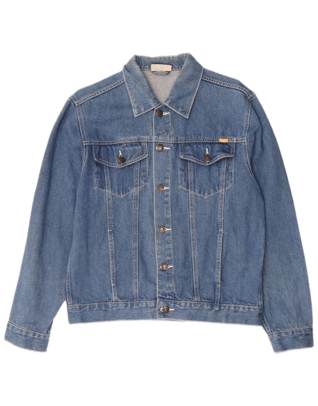 Jachetă de blugi pentru bărbați în stil denim EU 50, mare, albastru, bumbac