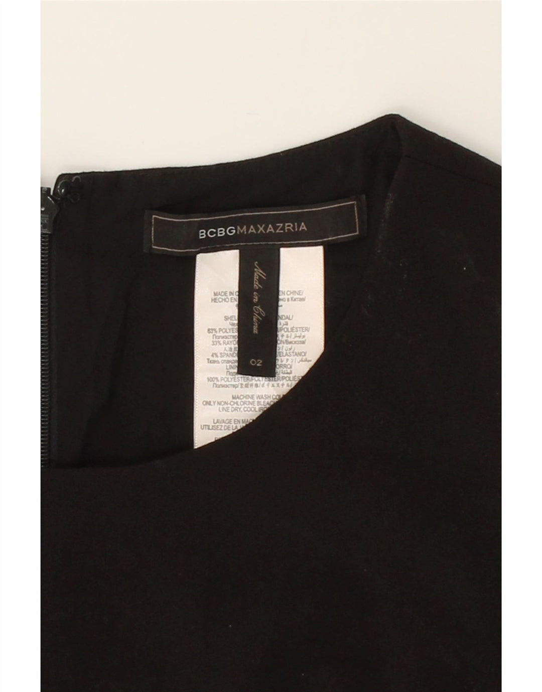BCBGMAXAZRIA Womens Sleeveless Jumpsuit US 2 XS  Black Polyester Vintage BCBGMAXAZRIA and Second-Hand BCBGMAXAZRIA from Messina Hembry 