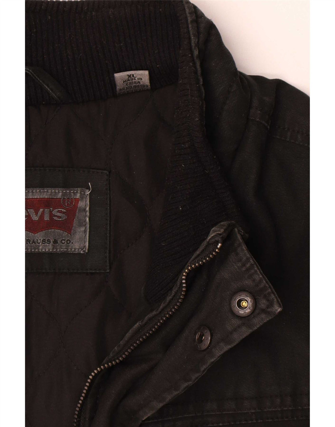 Jachetă Levi's pentru bărbați, UK 42 XL, bumbac negru