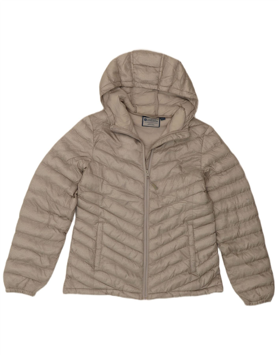 Jachetă căptușită cu glugă pentru femei Mountain Warehouse UK 12 Medium Beige Poliester