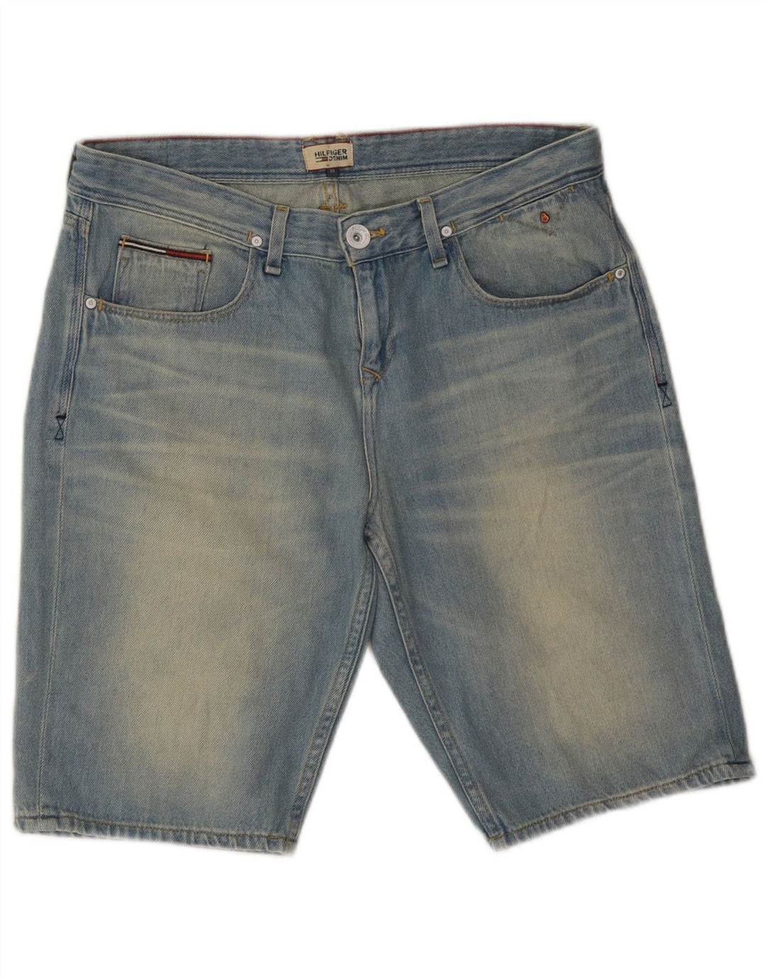 TOMMY HILFIGER Pantaloni scurți din denim pentru bărbați W30 bumbac albastru mediu