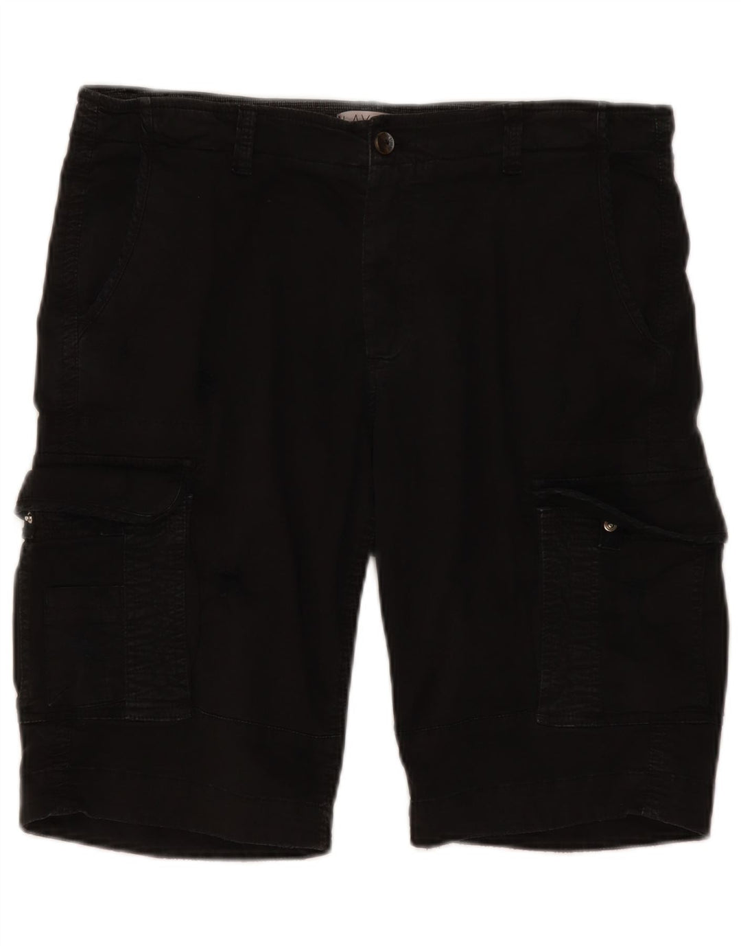 Pantaloni scurti cargo vintage pentru bărbați IT 50 Large W38 Bumbac negru