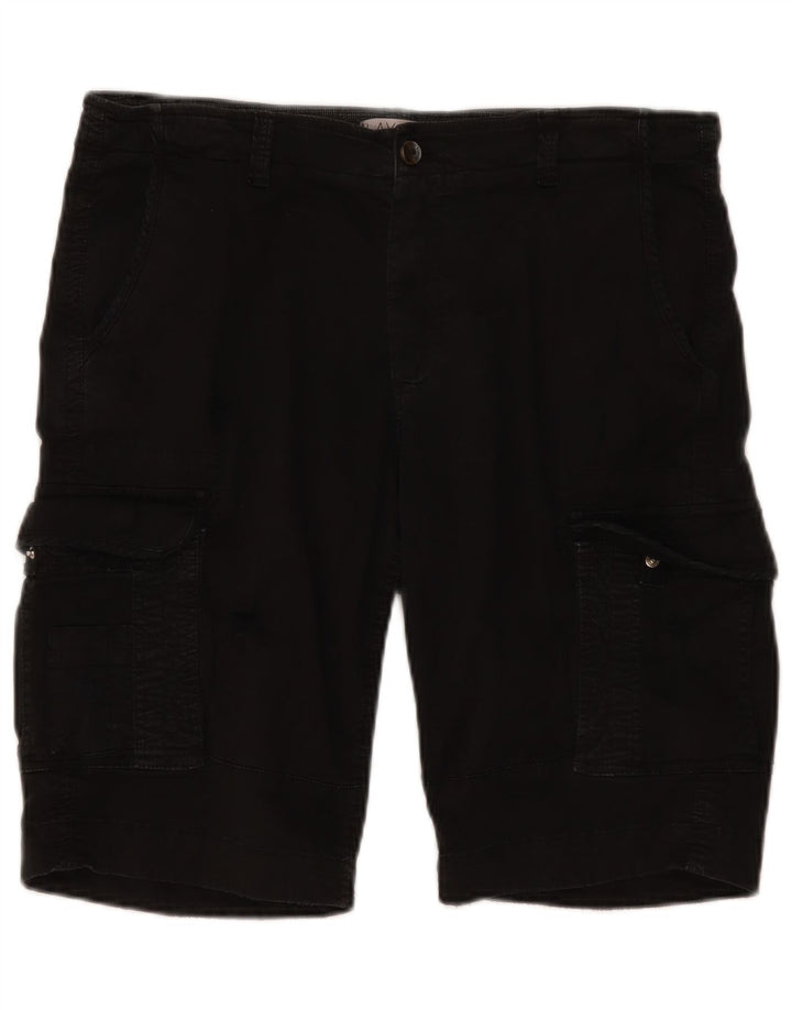 Pantaloni scurti cargo vintage pentru bărbați IT 50 Large W38 Bumbac negru