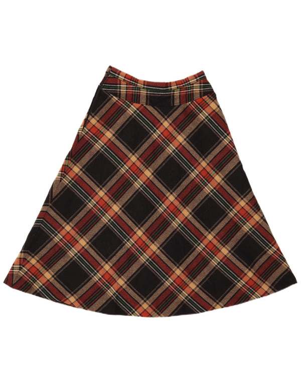 GERARD PASQUIER Fustă A-Line pentru femei W24 XS Poliester cu check negru