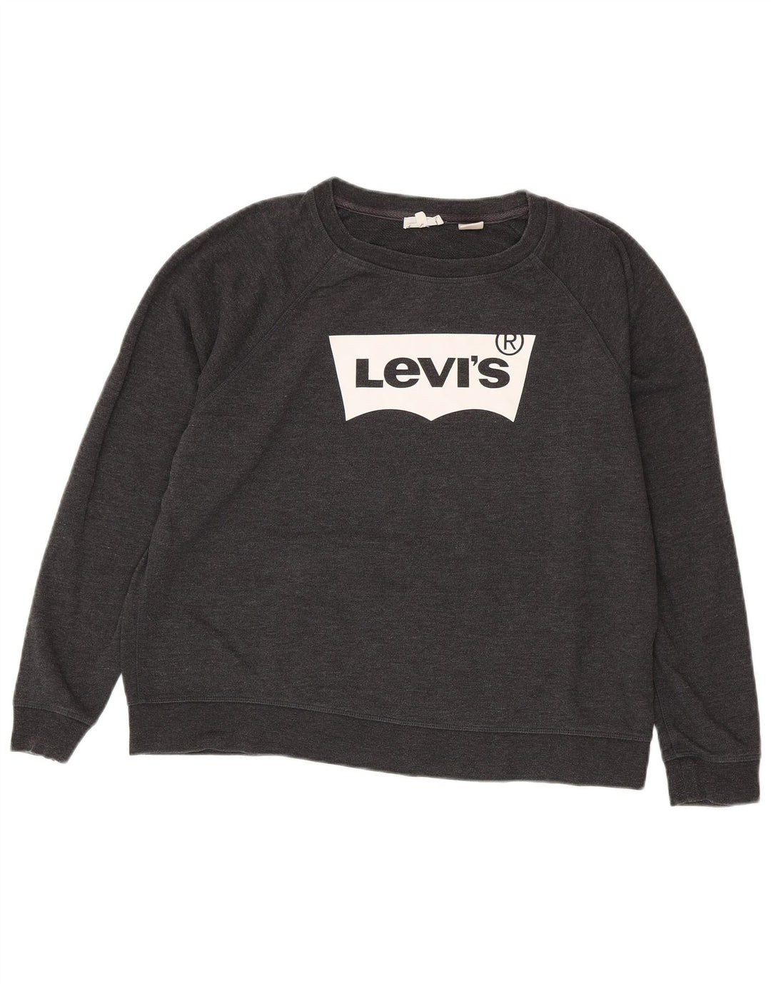 Pulover Levi's pentru damă cu grafică, UK 18 XL, bumbac gri
