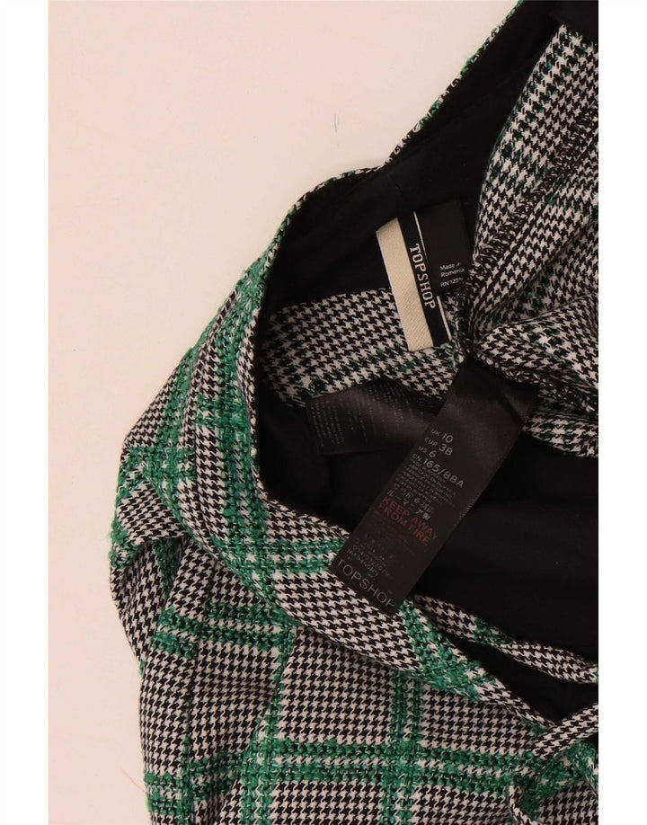 Salopetă fără mâneci Topshop pentru femei UK 10 mic multicolor Houndstooth