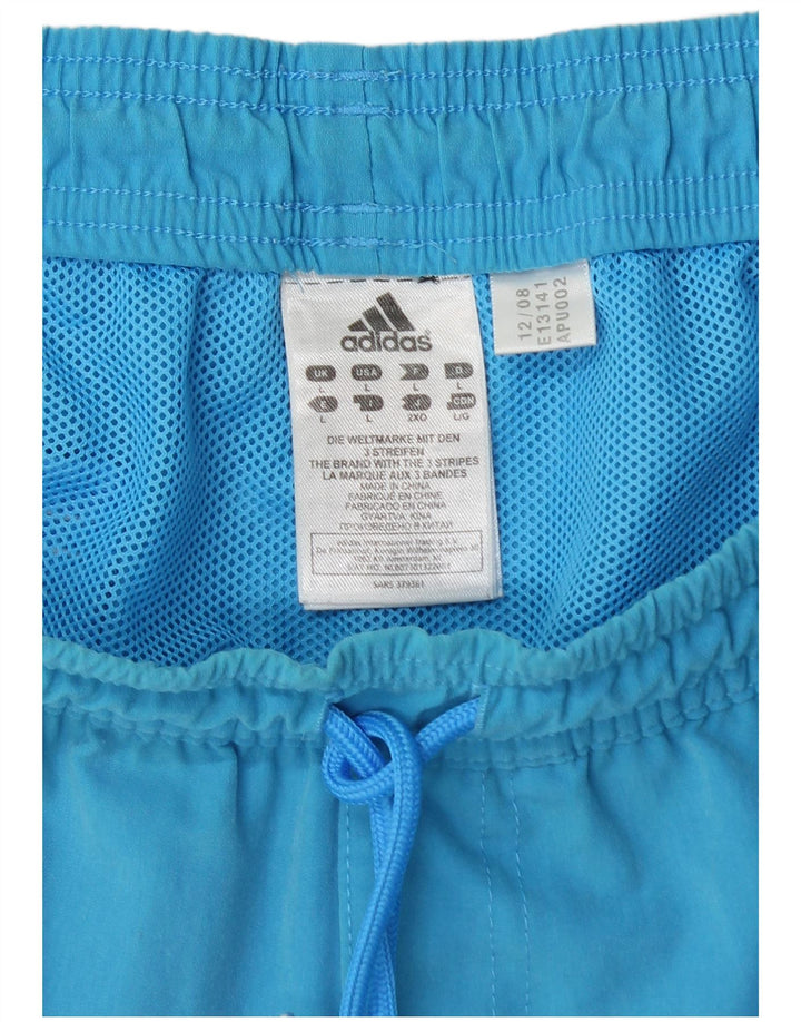 Pantaloni scurți de înot Adidas pentru bărbați, mari, albastru, poliester