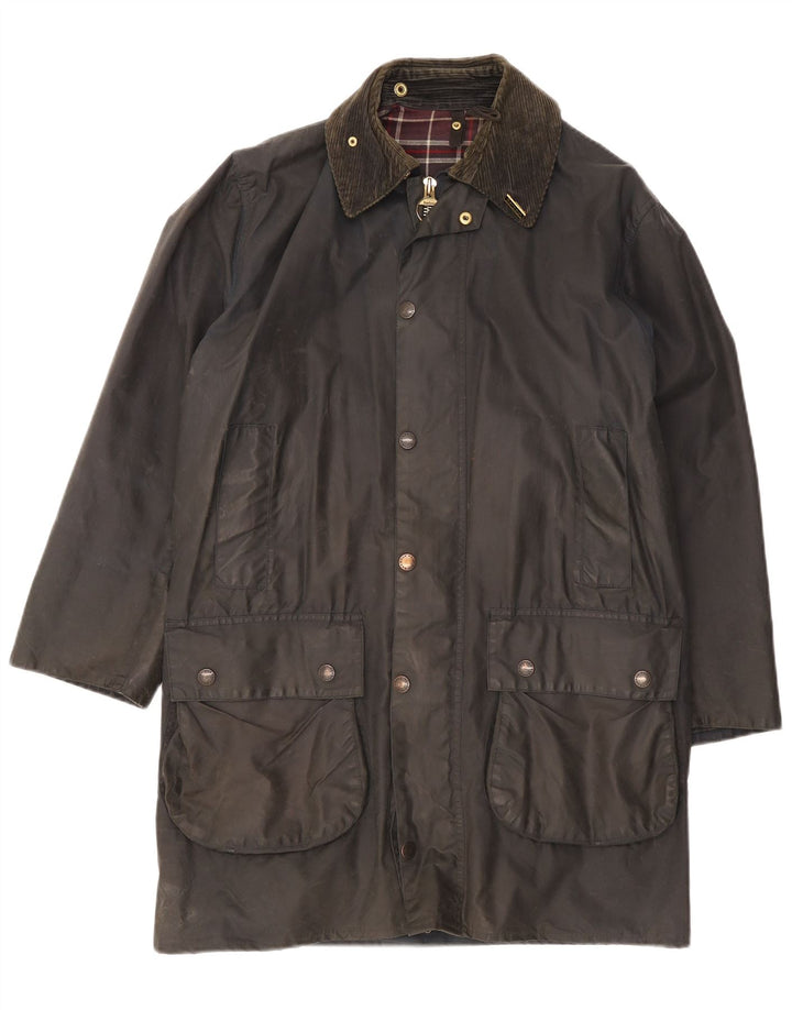 Jachetă pentru bărbați Barbour din bumbac cerat EU 38 Medium Negru