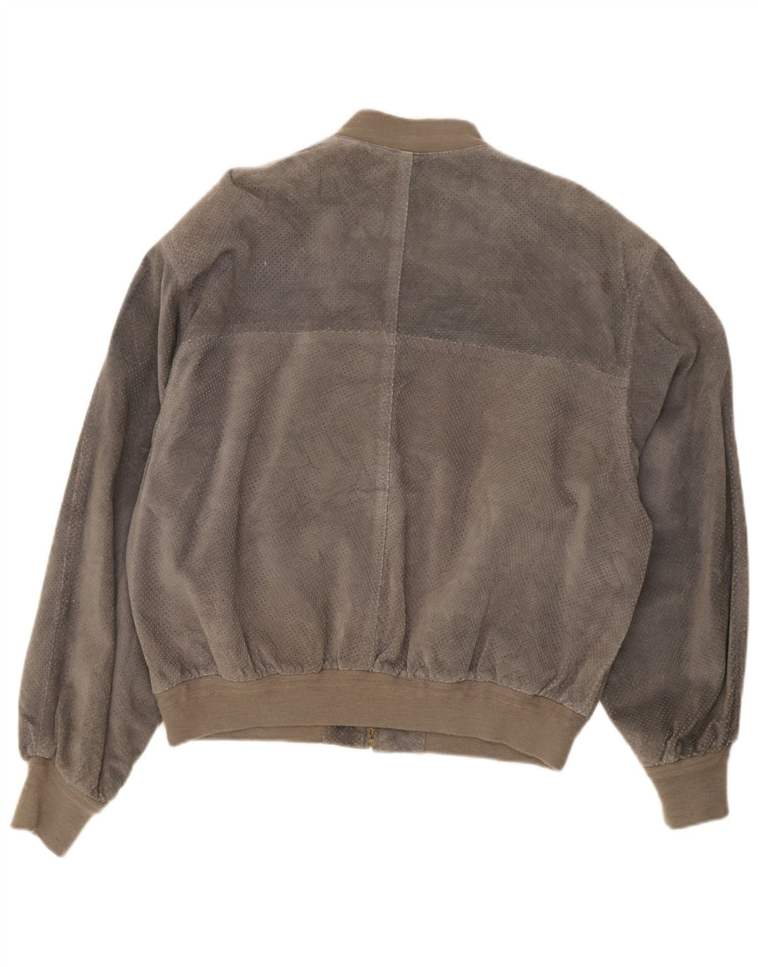 Jachetă Bomber Vintage pentru bărbați din piele intoarsa IT 52 XL gri