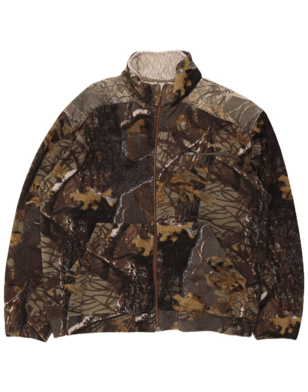 Jachetă fleece pentru bărbați Univers UK 42 XL poliester camuflaj multicolor