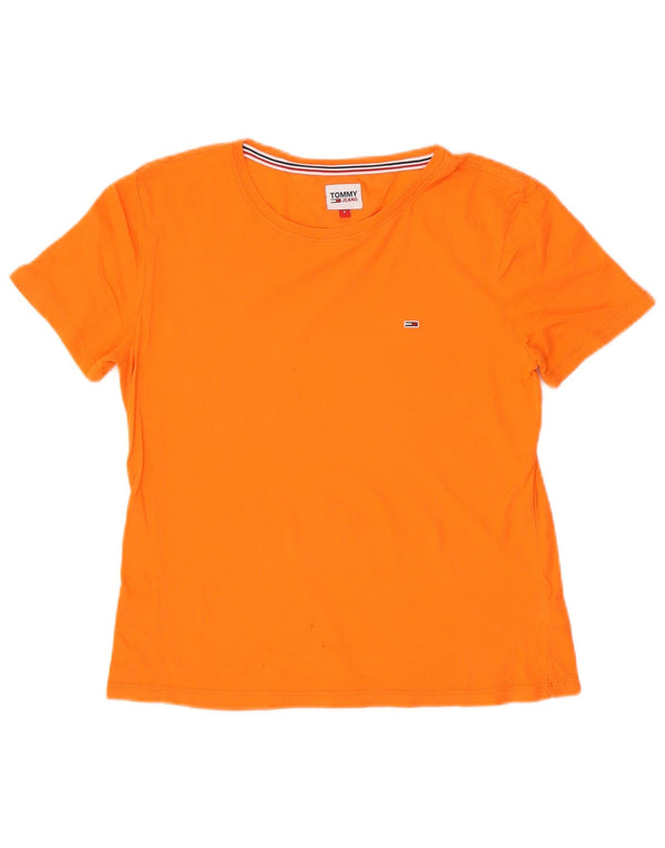 Tricou Tommy Hilfiger pentru femei Top UK 10 Small Orange Bumbac