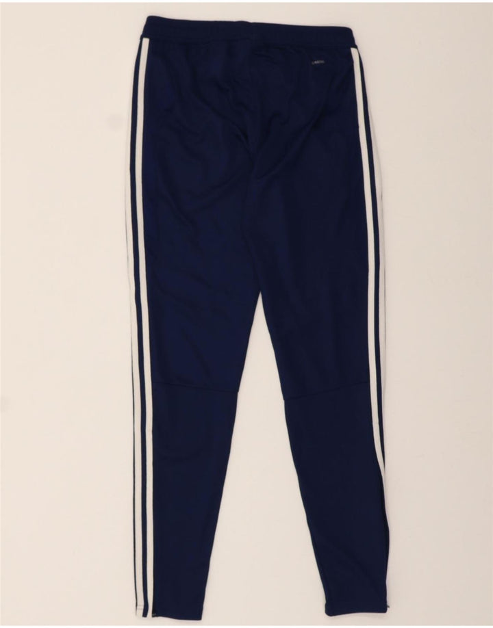 ADIDAS Womens Tracksuit Trousers UK 8/10 Small  Navy Blue Polyester Vintage Adidas and Second-Hand Adidas from Messina Hembry 