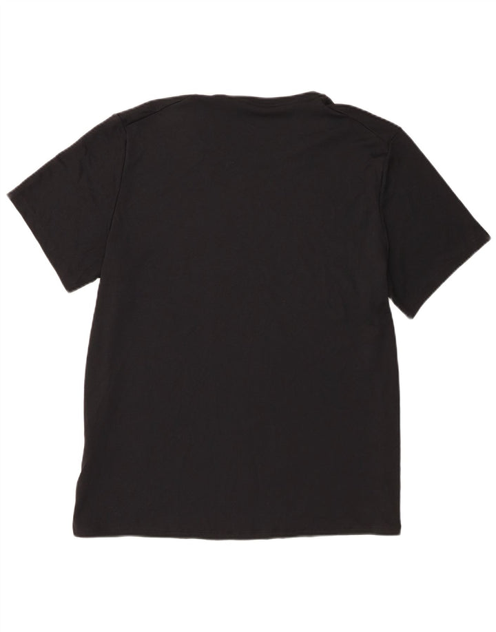 Tricou Nike Dri Fit pentru bărbați Top mare din poliester negru