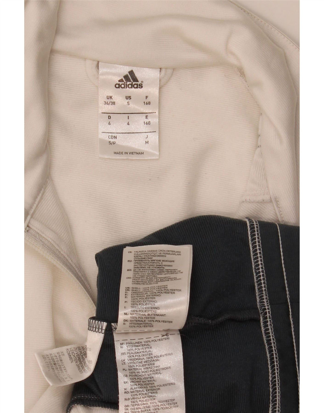 Jachetă de trening pentru bărbați Adidas Marea Britanie 36/38 Poliester color bloc alb mic