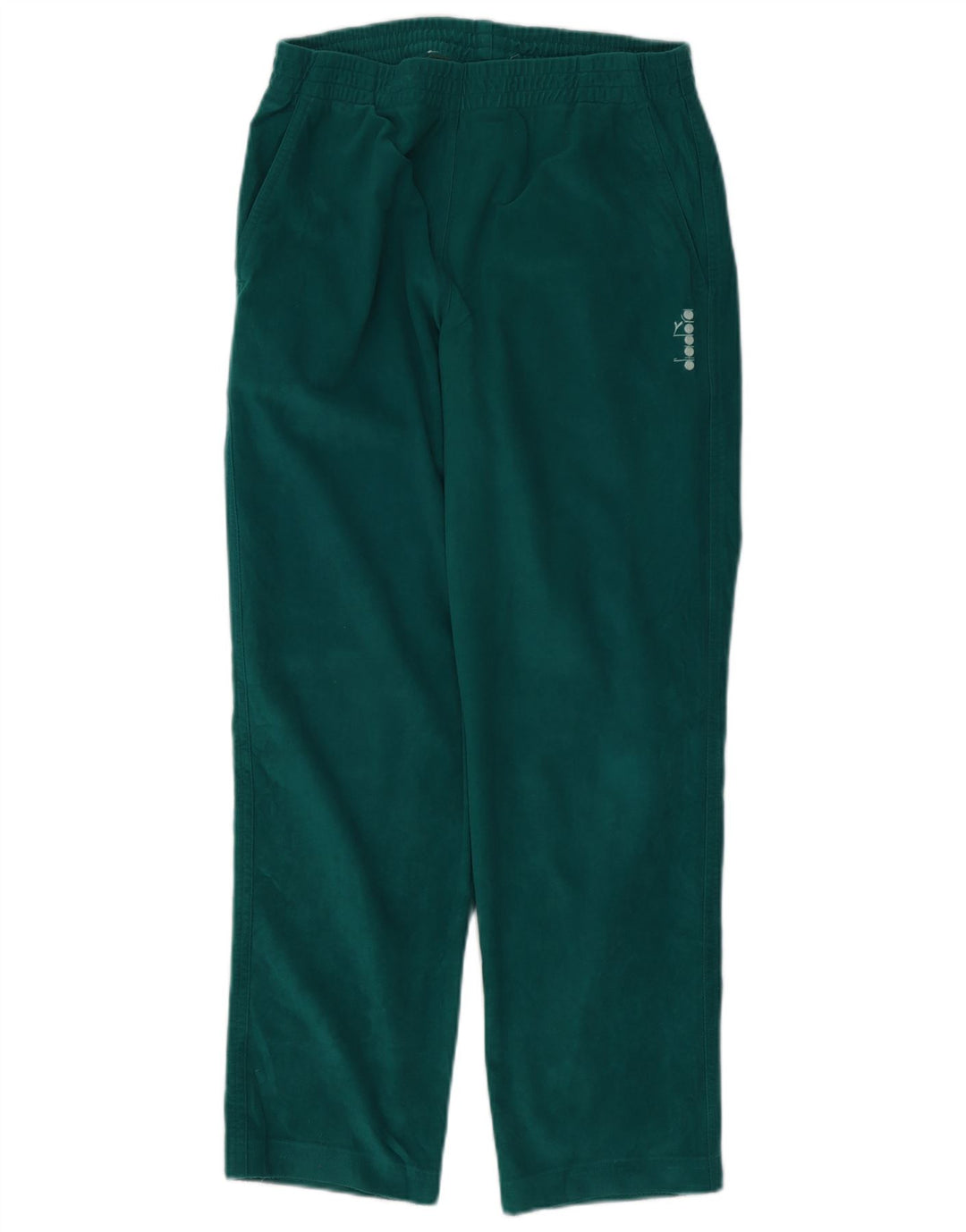 Pantaloni de trening Diadora pentru bărbați din velur UK 38 Poliester verde mediu
