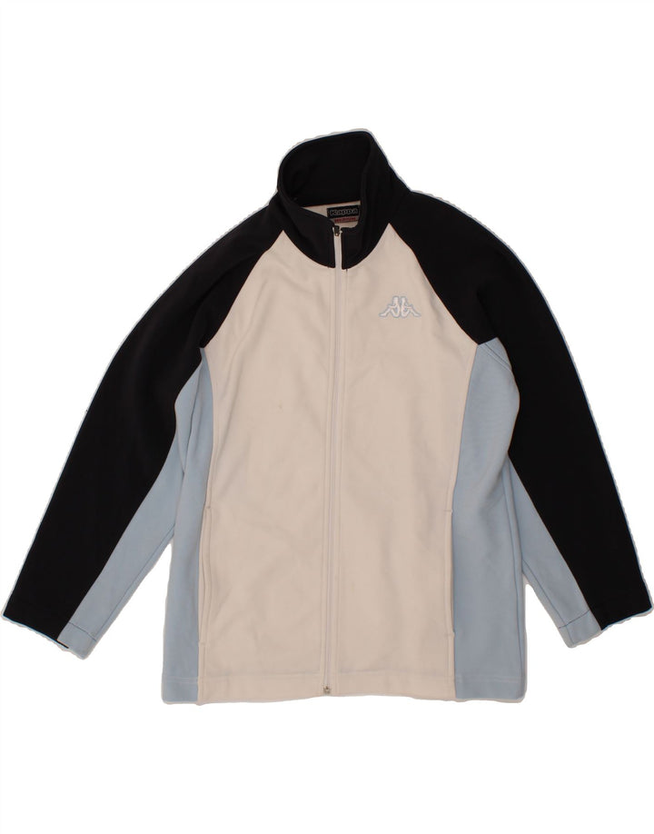 KAPPA Womens Tracksuit Top Jacket UK 14 Medium Multicoloured Colourblock Vintage Kappa and Second-Hand Kappa from Messina Hembry 