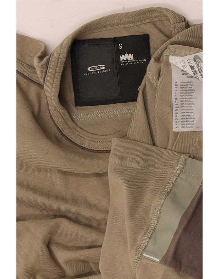 Tricou grafic pentru bărbați G-Star Top mic din bumbac kaki