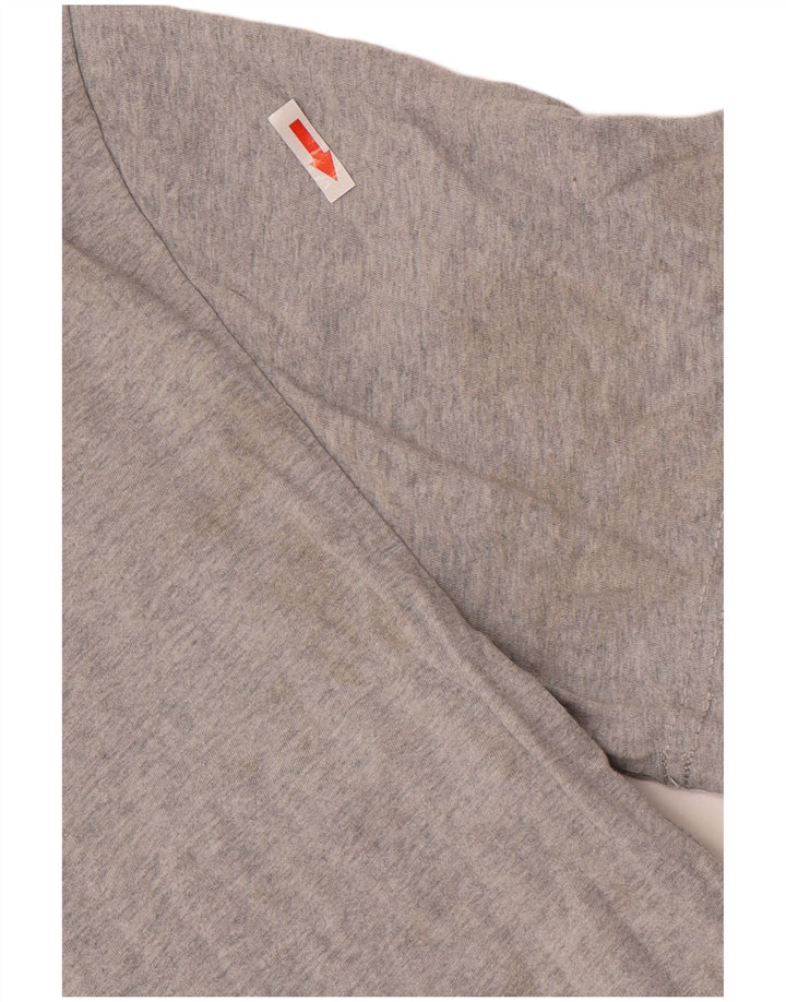 Tricou cu grafic Tommy Hilfiger pentru bărbați, cu croiala normală, din bumbac, gri mediu
