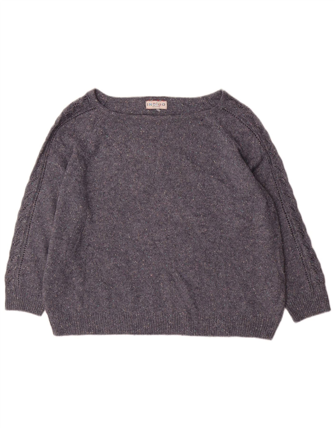 Pulover pentru femei Marks & Spencer cu gât de barcă, mare, bleumarin