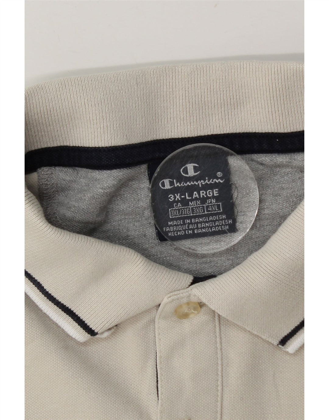 Tricou polo pentru bărbați Champion 3XL alb catifelat