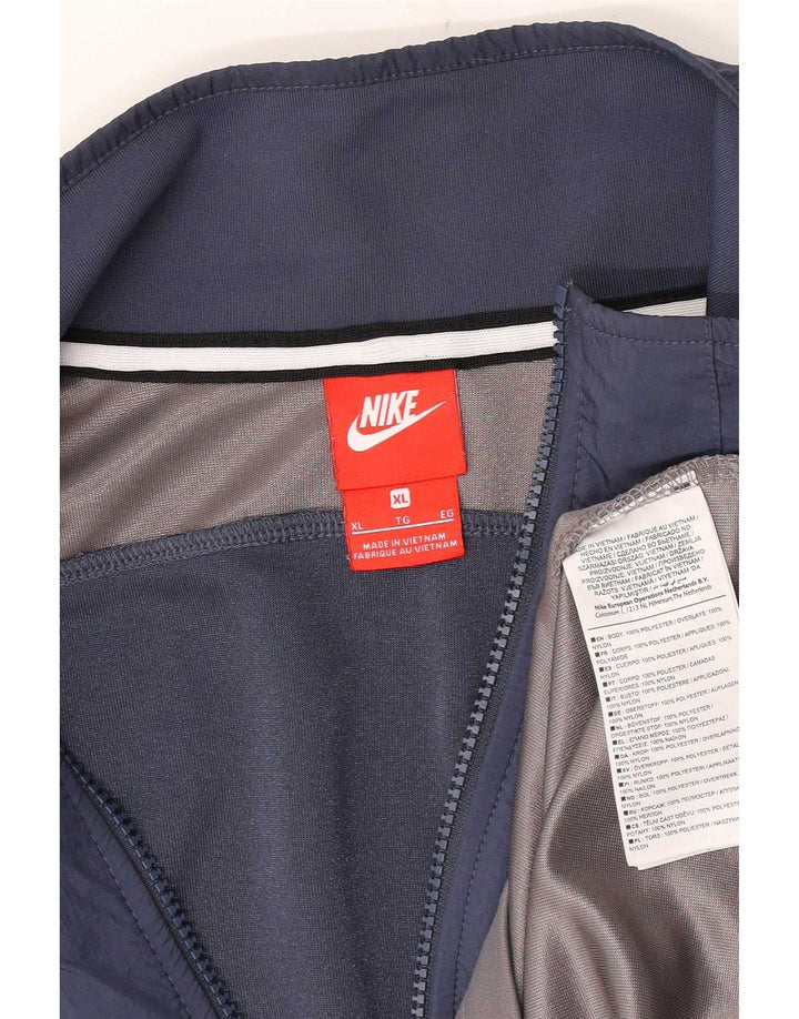 Pulover Nike pentru bărbați, cu grafic, cu fermoar, cu gât, XL, poliester color bloc