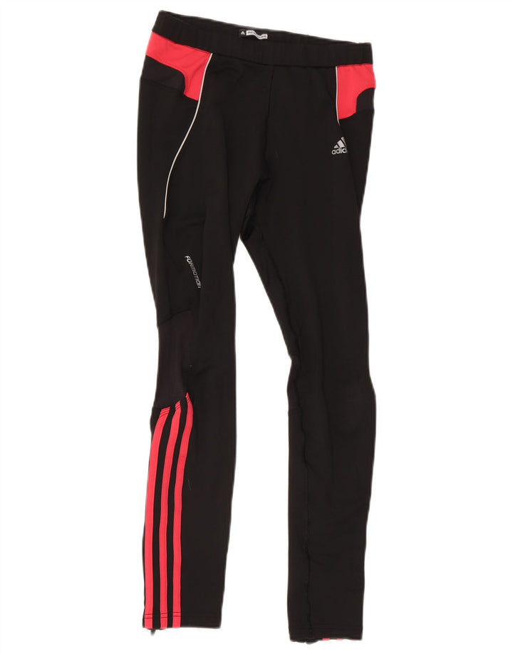 Leggings pentru femei Adidas UK 12 Medium Black Colorblock Poliester