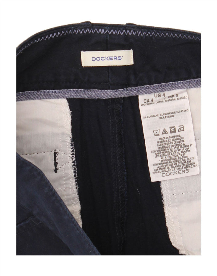 DOCKERS Womens Chino Shorts US 4 Small W30  Navy Blue Cotton Vintage Dockers and Second-Hand Dockers from Messina Hembry 