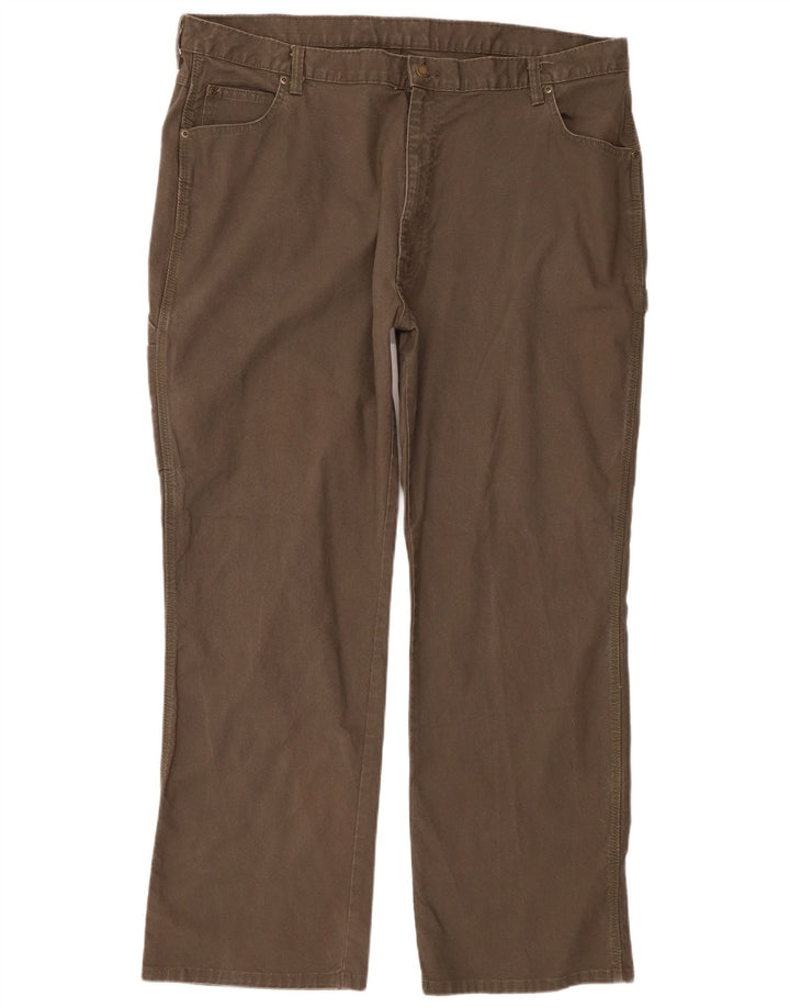 Pantaloni cargo dritti pentru bărbați Dickies W42 L32 bumbac kaki