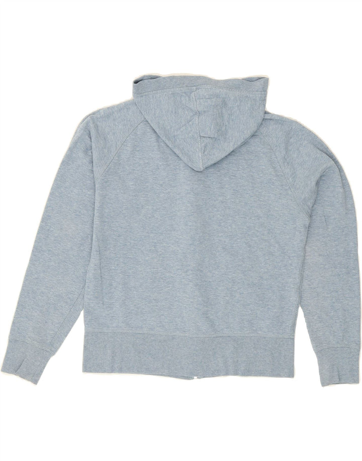 EDDIE BAUER Womens Zip Hoodie Sweater UK 14 Medium Blue Cotton Vintage Eddie Bauer and Second-Hand Eddie Bauer from Messina Hembry 