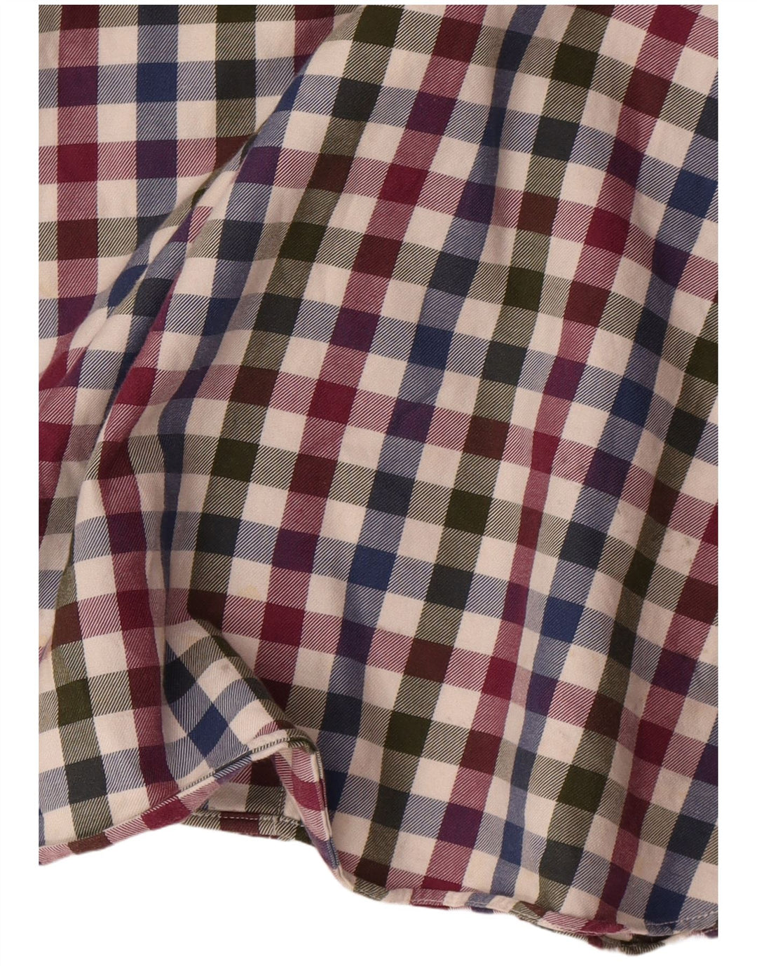 Cămașă de flanel pentru bărbați MASSIMO DUTTI, bumbac vichy multicolor mediu