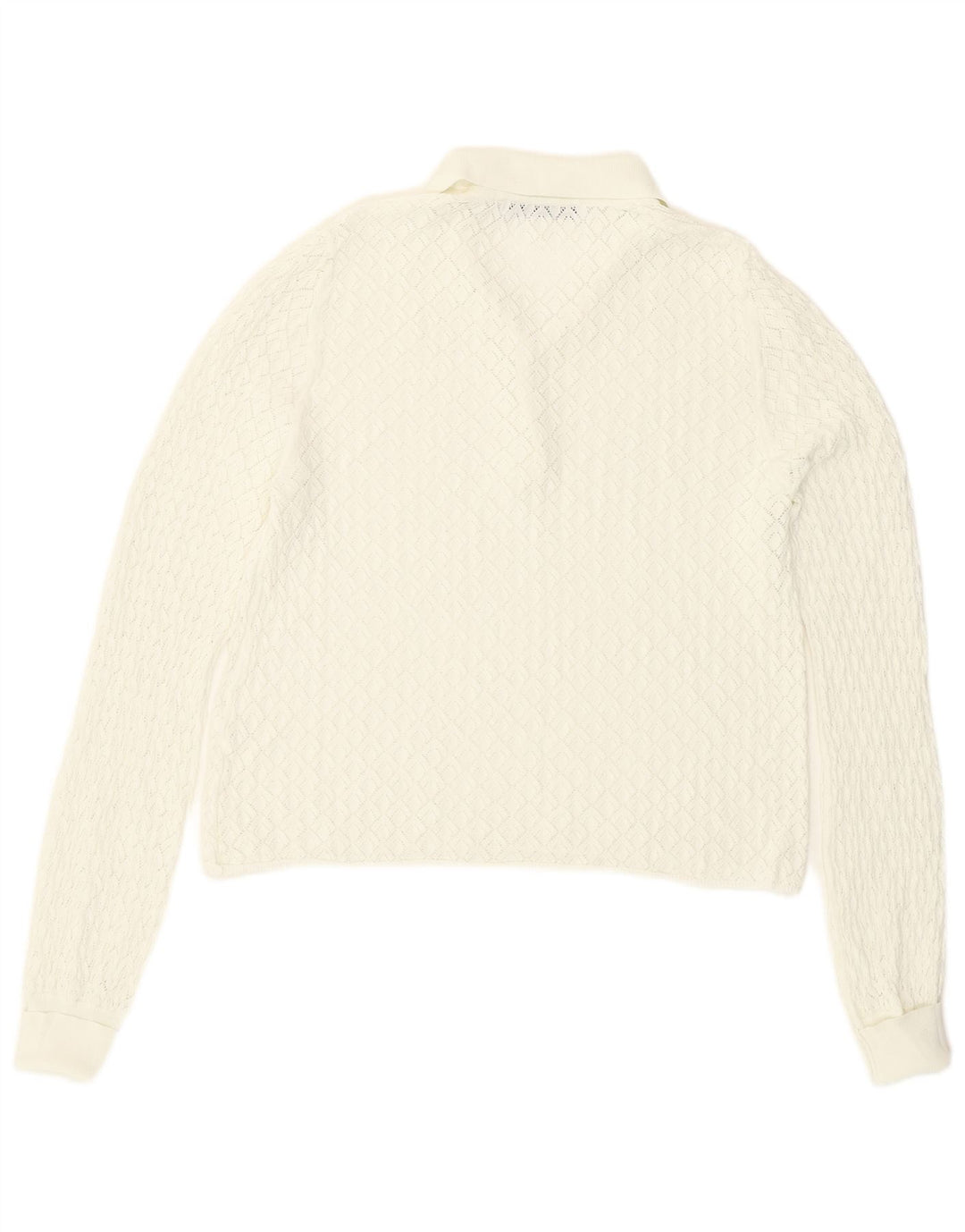 Top cu mânecă lungă pentru femei See Through Zara UK 14 Large White