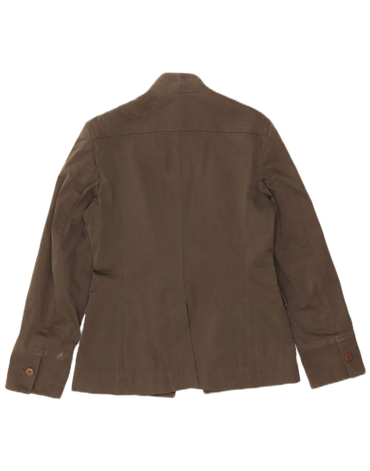 Blazer pentru femei Marella UK 10 mic maro bumbac