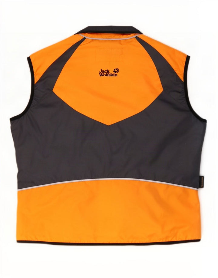 Jack Wolfskin Gilet pentru bărbați UK 40, mare, portocaliu, poliester