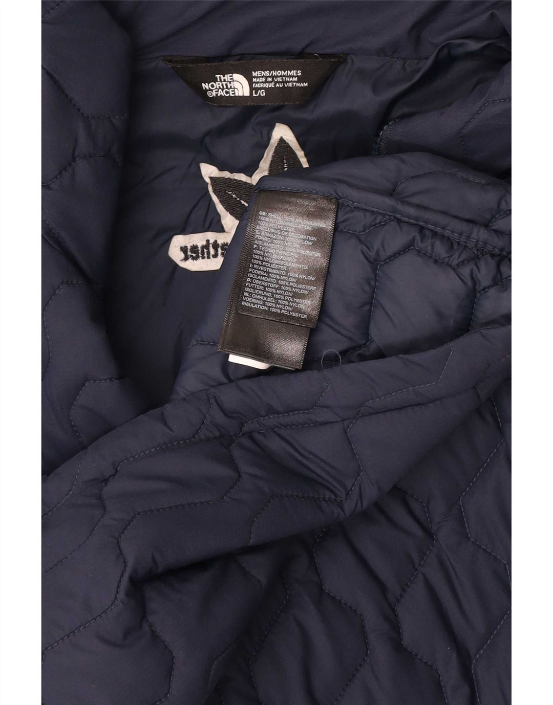 Jachetă căptușită pentru bărbați The North Face UK 40 Large Navy Blue Marine